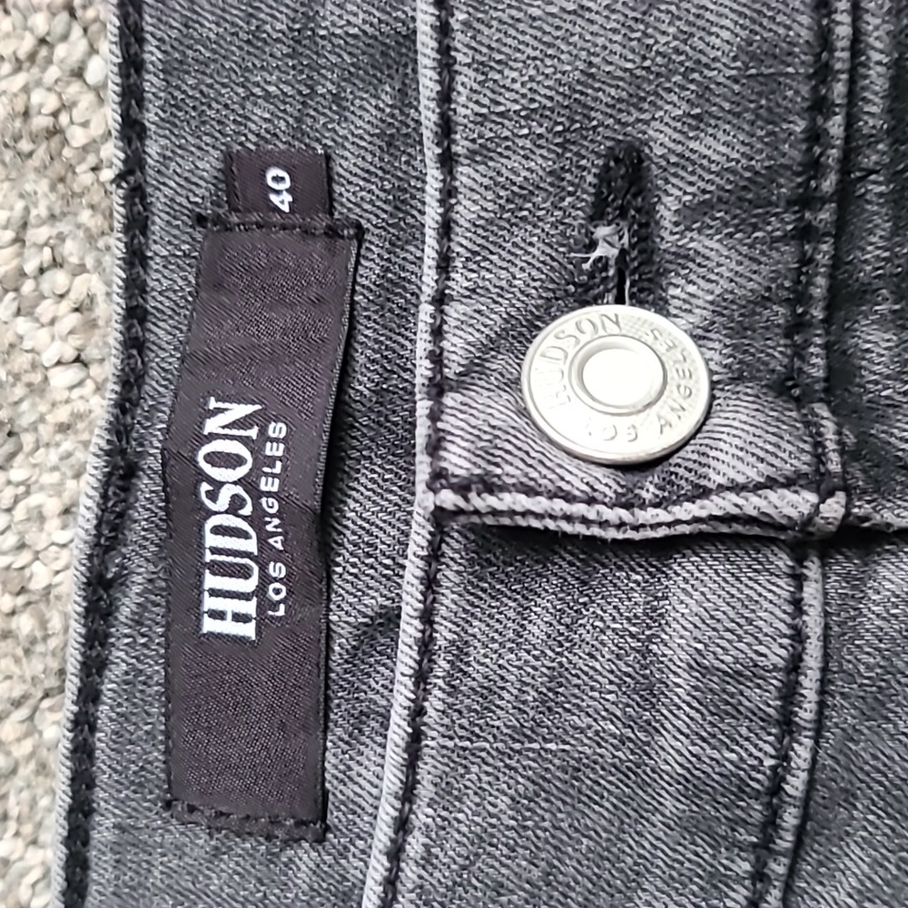 Hudson Jeans Men's Charcoal Slim Fit, 40 X 32 - Picture 3 of 9